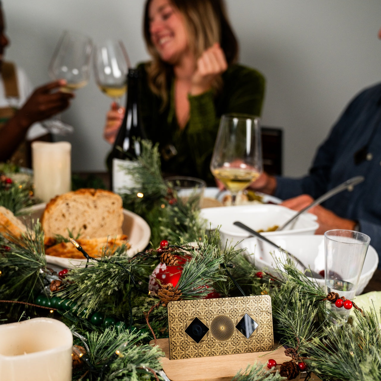 Aires EMF Wellness Technology at a Family Dinner