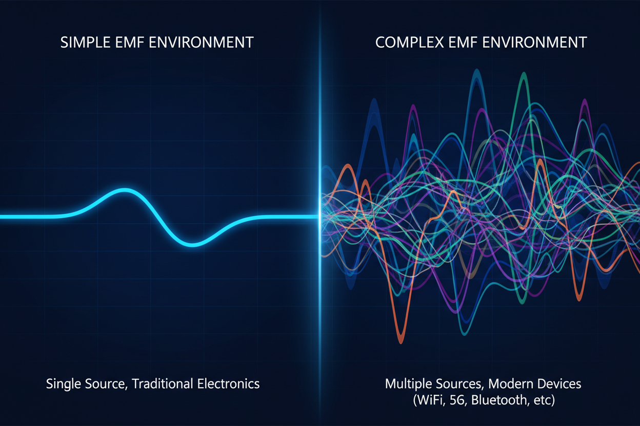 The Problem Is Complexity, Not Power: Why Modern EMF Environments Are Different